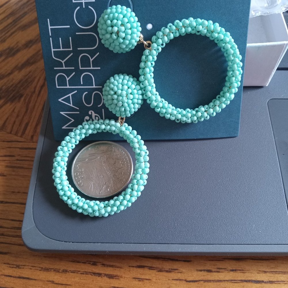 Women's Market & Spruce decorative hoop type Earrings